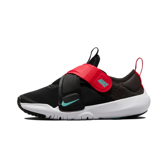 Nike Flex Advance Low Top Kids' Running Shoes Black Red Children Aged 3 7 Years Old