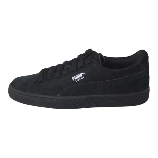 PUMA Suede Jr Anti-Slip Wear-Resistant Low-Top Kids' Skateboarding Shoes Black Teenagers