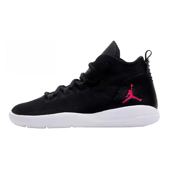 Jordan Reveal GG Anti Slip Wear Resistant Mid Top Performance Basketball Shoes Black White Teenagers