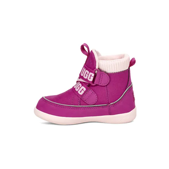 UGG Tabor Warm Wear-Resistant Cushioning Crew Snow Boots Fuchsia Children Aged 3-7 Years Old