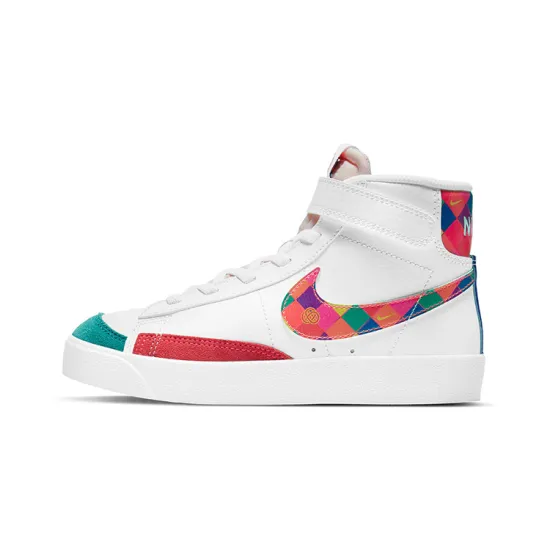 Nike Blazer 77 'CNY Mid-Top Kids' Skateboarding Shoes White Red Green Children Aged 3-7 Years Old