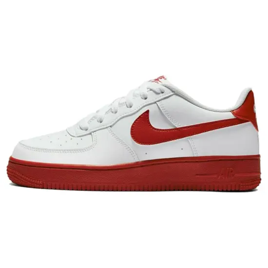 Nike Air Force 1 Low White Red Midsole GS