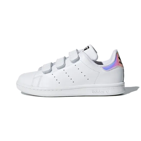 Adidas Originals STAN SMITH Slip-Resistant Low-Top Kids' Skateboarding Shoes White Laser Kids'