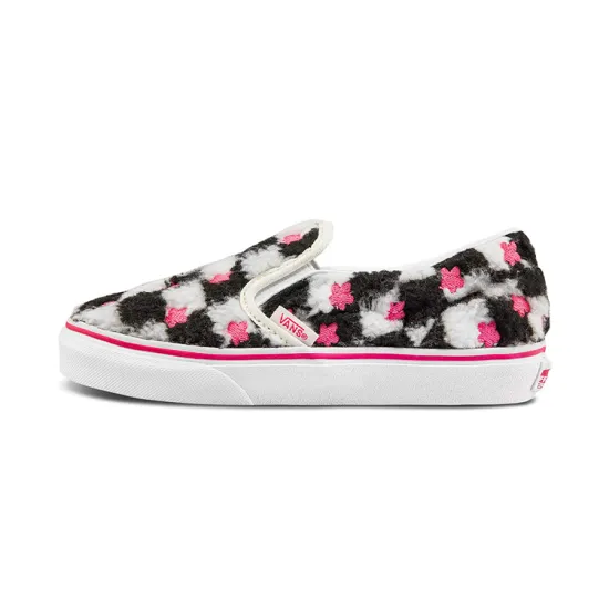 Vans Slip-On  Classic  Kids 'Sherpa Floral Checkerboard'