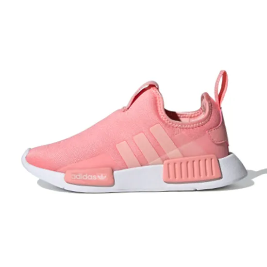 Adidas Originals NMD 360 C Non-slip Lightweight Low-Top Running Shoes Pink White Children Aged 3-7 Years Old