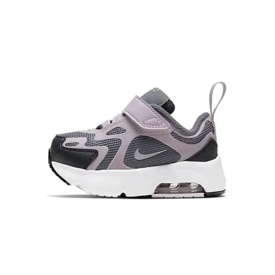 Nike Air Max 200 Slip Resistant Cushioning Abrasion Resistant Low Top Running Shoes Black Pink Infant And Toddler