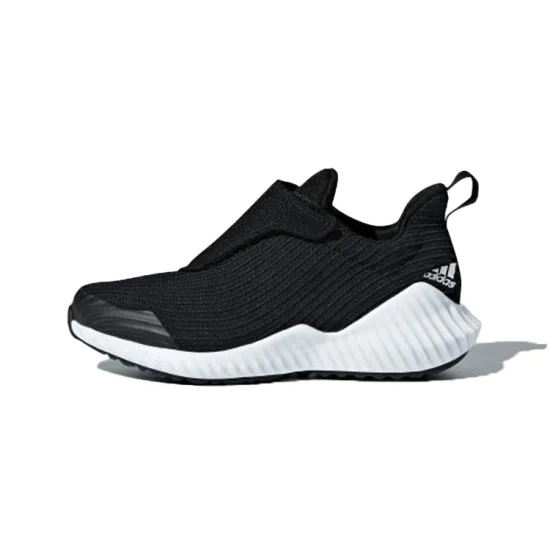 Adidas Fortarun Ac K Slip Resistant Anti Kick Mid Top Kids' Running Shoes Black White Children Aged 3 7 Years Old