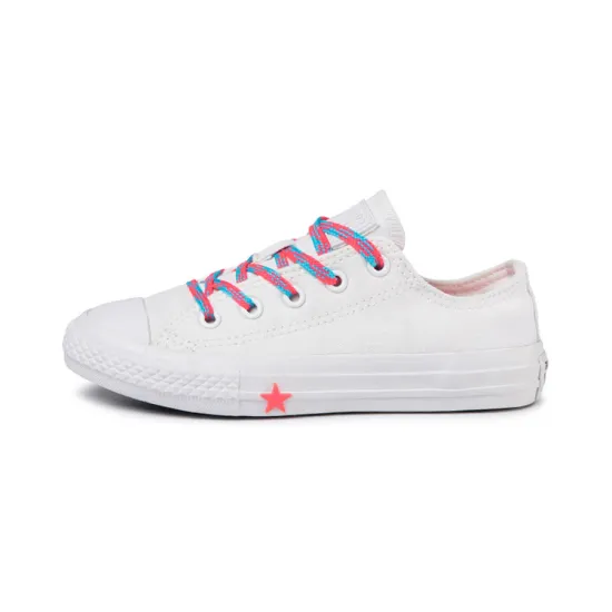 Converse All Star Series Low-Top Skateboard Shoes White Children Aged 3-7 Years Old