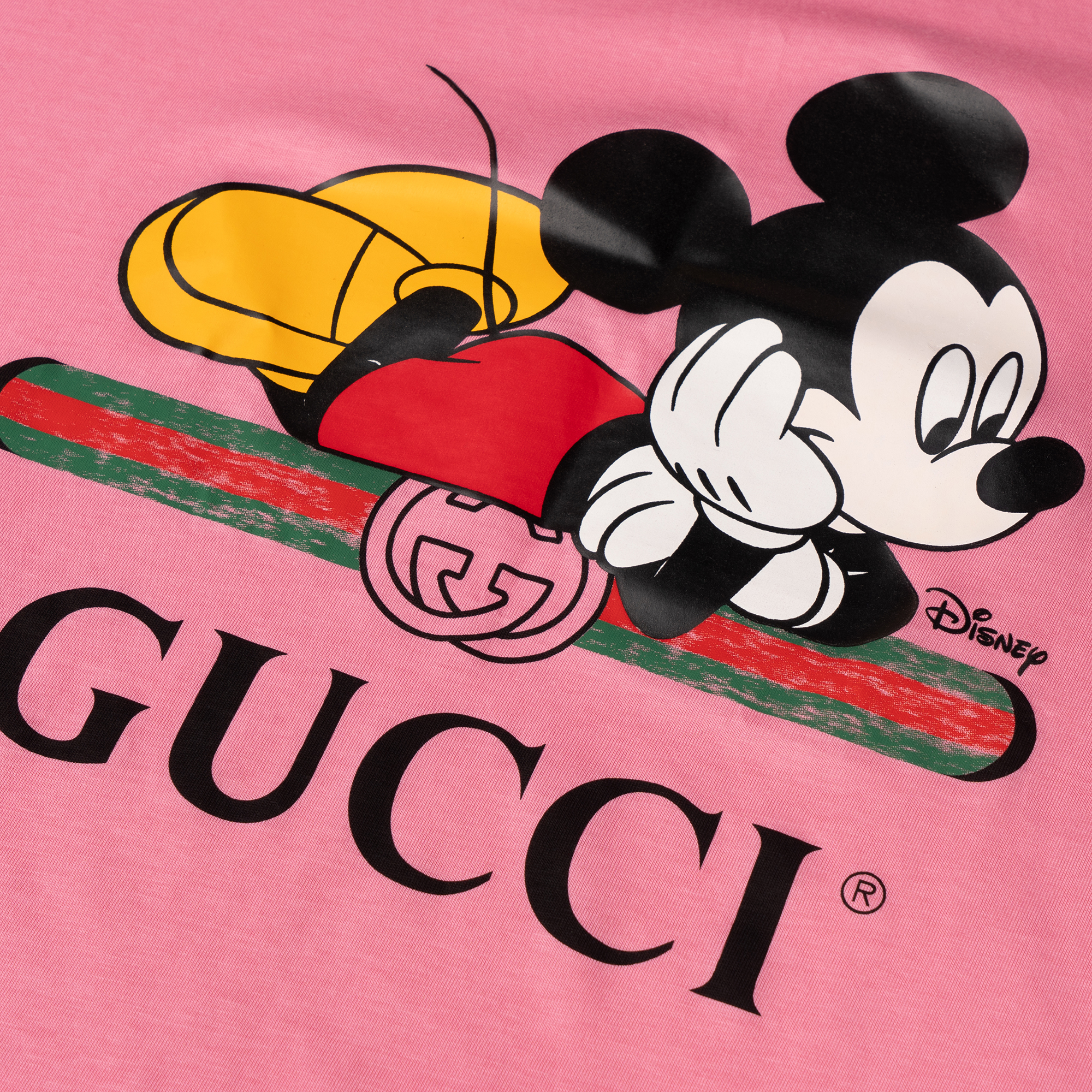 Женская футболка Gucci x Disney (розовая) — фото 6