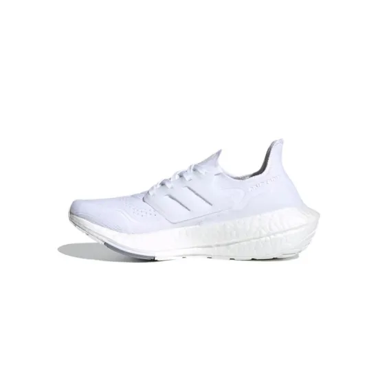 Adidas Ultraboost 21 J Anti-Slip And Wear-Resistant Breathable Low-Top Kids' Running Shoes White Teenagers