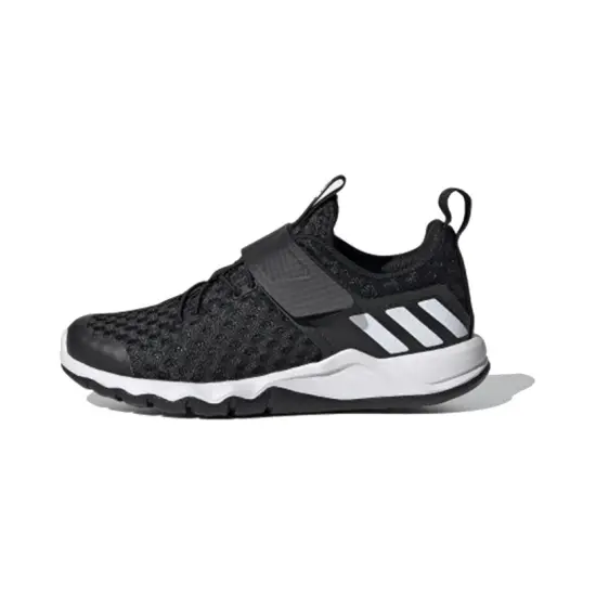 Adidas Rapida Breathable Low-Top Kids' Running Shoes Black White Children Aged 3-7 Years Old