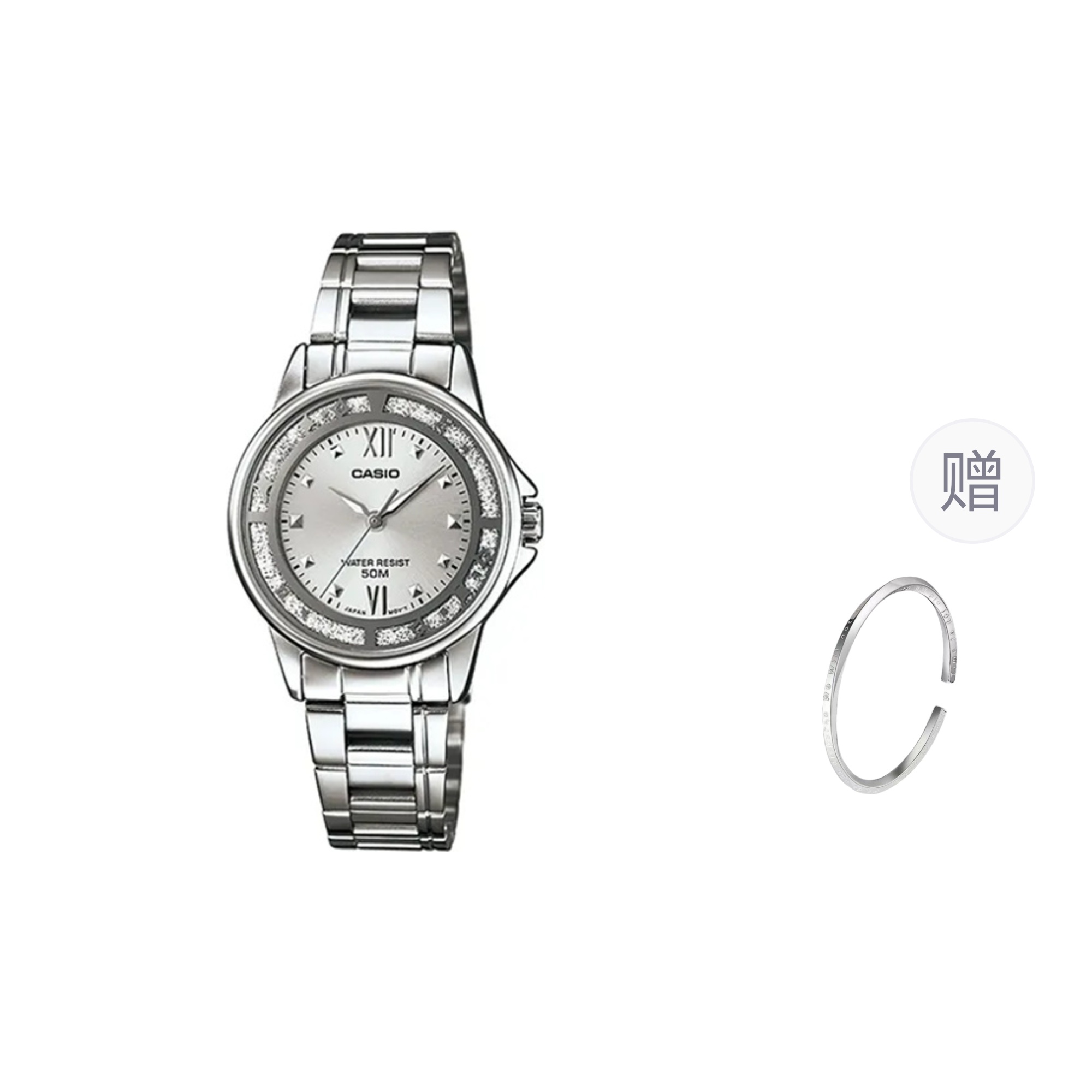 Женские часы Casio (серые)