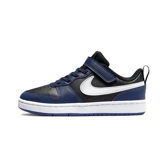 Nike Court Borough Low 2 Midnight Navy Black White PS
