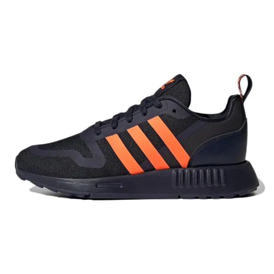 Adidas Originals Multi Durable Breathable Low Top Running Shoes Blue Orange Teenagers
