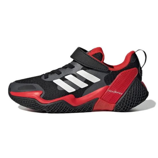 Adidas 4Uture Rnr El K Anti Slip Wear Resistant Low Top Kids' Running Shoes Black Red Kids'