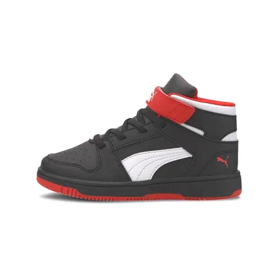 Puma Rebound LayUp Little Kid 'Black High Risk Red'