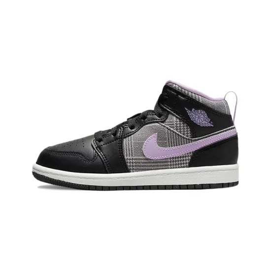 Jordan 1 Mid SE PS Houndstooth
