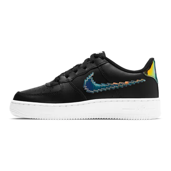 Nike Air Force 1 Low LV8 Digital Swoosh Black GS