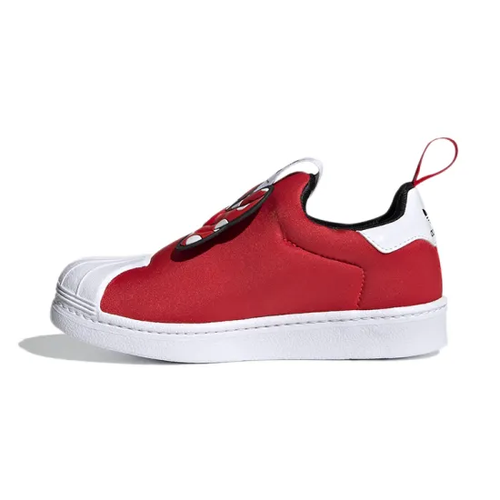 Adidas Originals Superstar Series 360 X C Low Top Kids' Skateboarding Shoes Red White Children Aged 3 7 Years Old