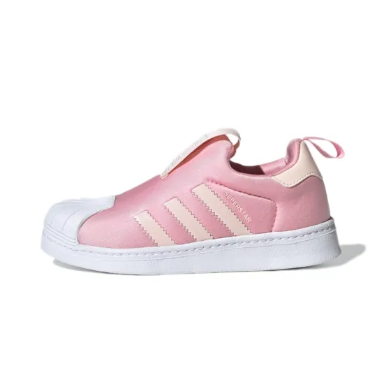 Adidas Originals SUPERSTAR 360 Breathable Low Top Kids' Skateboarding Shoes Pink Children Aged 3 7 Years Old