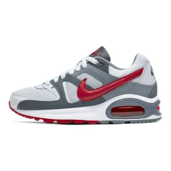 Nike Air Max Command Flex Low-Top White/Grey/Red GS