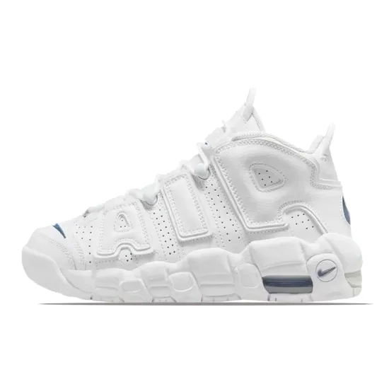 Nike Air More Uptempo White Midnight Navy GS