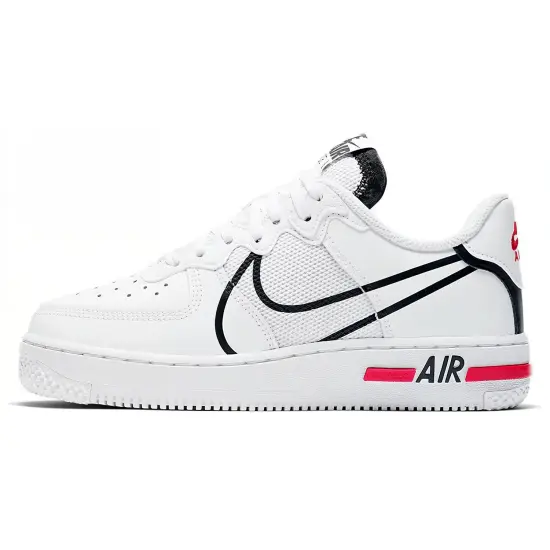 Nike Air Force 1 Low React D/MS/X White Black GS