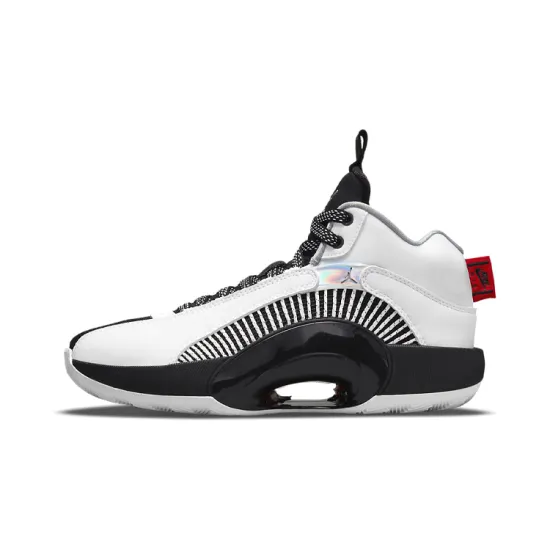 Jordan XXXV White Metallic Silver Black GS
