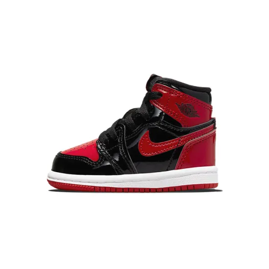Jordan Kids Air Jordan 1 Retro High OG 'Bred Patent' Sneakers
