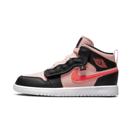 Air Jordan 1 Mid Black Pink Crimson