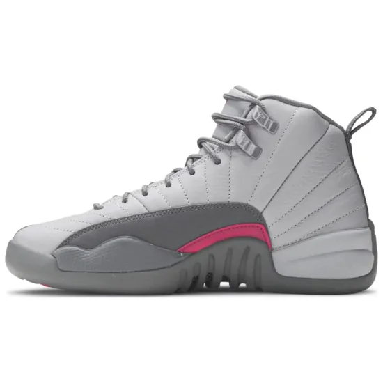 Jordan 12 Retro Wolf Grey Vivid Pink GS