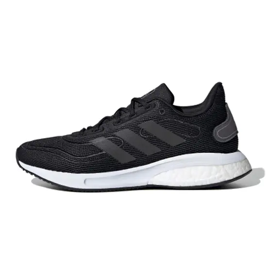 Adidas Galaxar Supernova J Slip-Resistant Breathable Low-Top Kids' Running Shoes Black Gray Color Teenagers