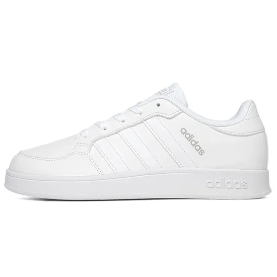 Adidas Breaknet Anti-Slip Wear-Resistant Low-Top Kids' Skateboarding Shoes White Kids'
