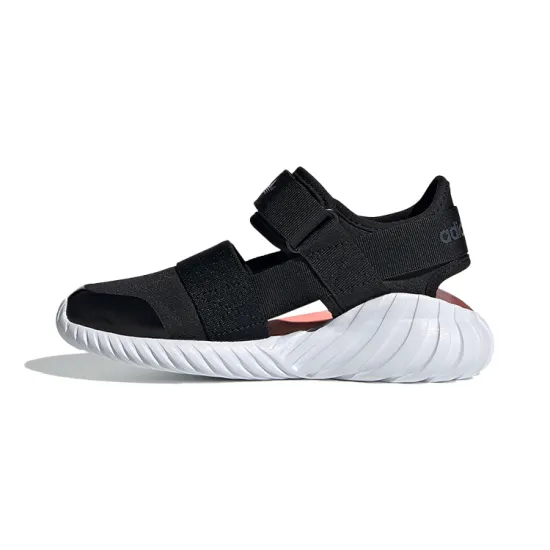 Adidas Originals Doom Slip-Resistant Cushioning Children's Sandals Black Children Aged 3-7 Years Old