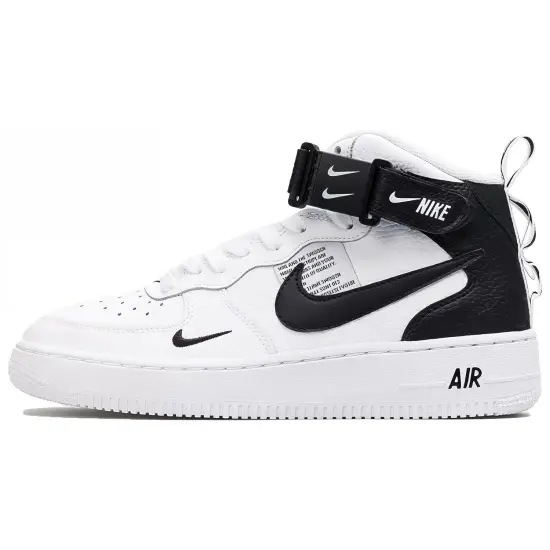 Nike Air Force 1 Mid Utility White Black GS