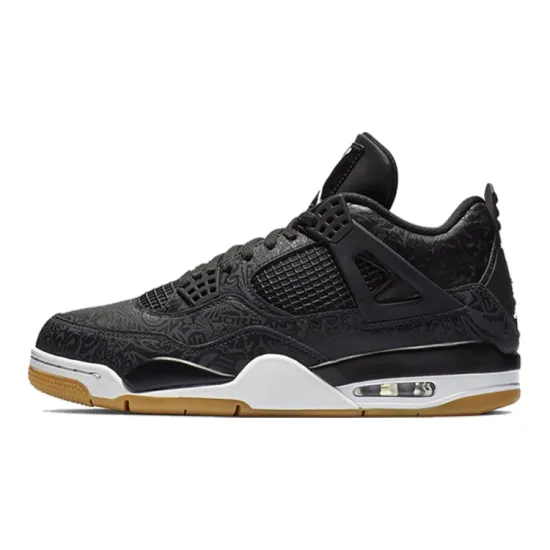 Jordan 4 Retro Laser Black Gum GS