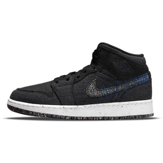 Jordan 1 Mid SE Crater Black GS
