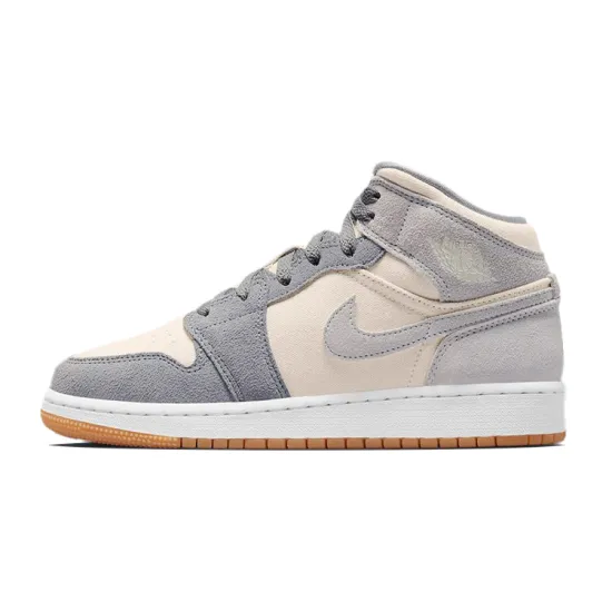 Jordan 1 Mid SE Coconut Milk Particle Grey GS