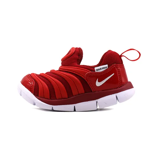 Nike Dynamo Free Abrasion-Resistant Low-Top Toddler Shoes White Red Infant And Toddler