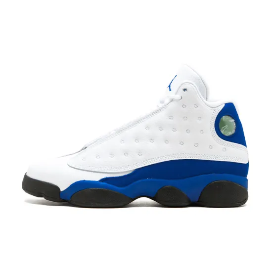 Jordan 13 Retro White Hyper Royal Black GS