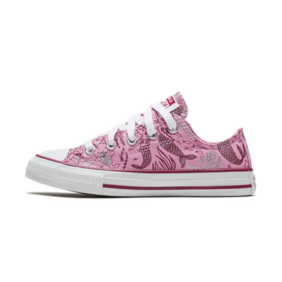 Converse Chuck Taylor All Star Breathable Cushioning Low-Top Kids Canvas Shoes Pink Children Aged 3-7 Years Old