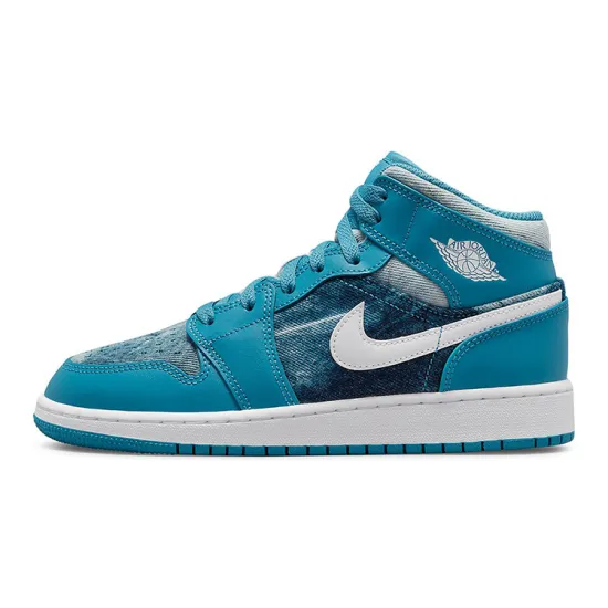 Jordan 1 Mid Washed Denim GS