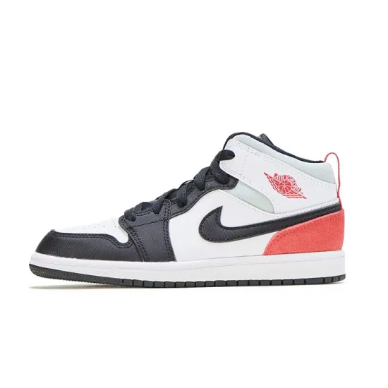 Jordan 1 Mid SE PS Red Black Toe