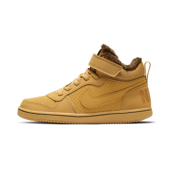 Nike Court Borough Mid Mid-Top Kids' Skateboarding Shoes Brown Children Aged 3-7 Years Old