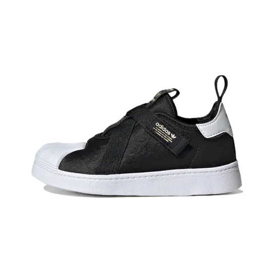 Adidas Superstar 360 Little Kid 'Black White Gold'