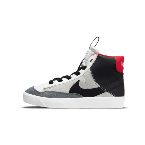 Nike Blazer 77 SE D Mid Top Skateboard Shoes Black Gray White Children Aged 3 7 Years Old