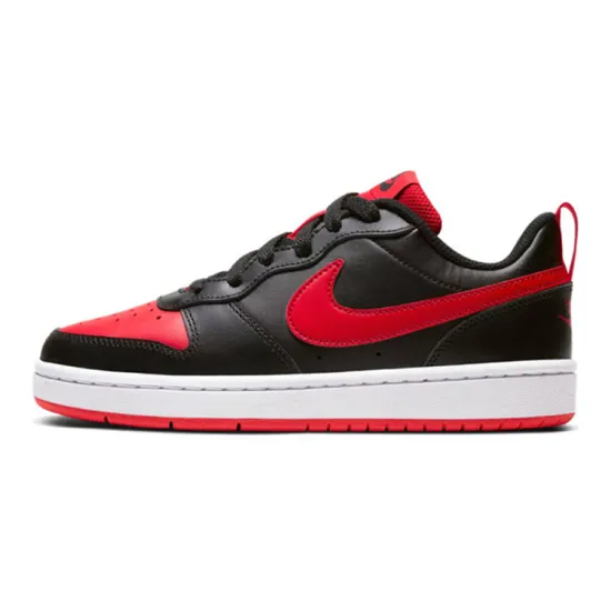 Nike Court Borough Low 2 Black University Red GS