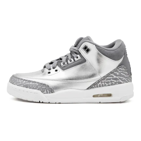 Jordan 3 Retro Premium Heiress Metallic Silver GS