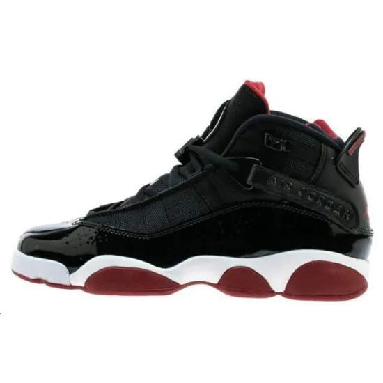 Jordan 6 Rings Black Varsity Red GS