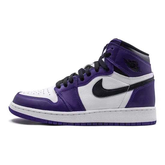 Jordan 1 Retro High Court Purple White GS